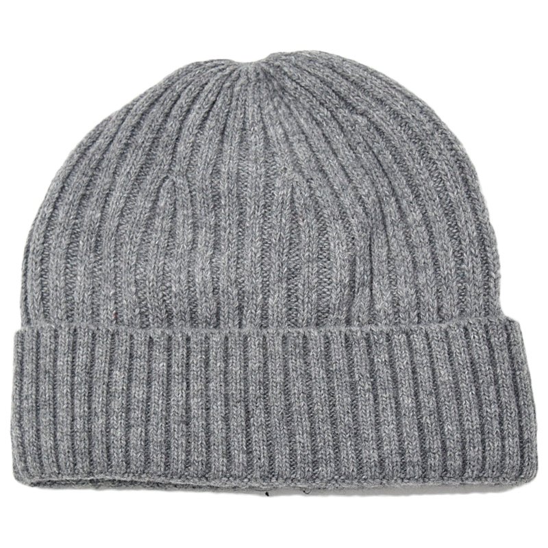 roundish knitted hat for men